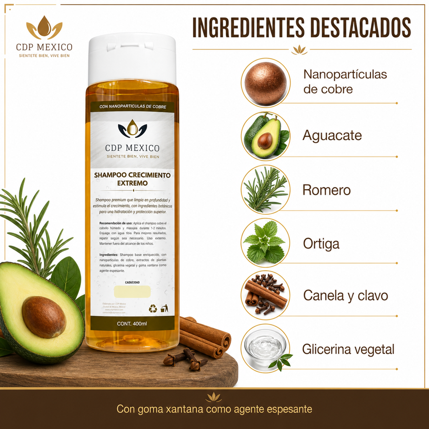 Shampoo para Crecimiento Extremo