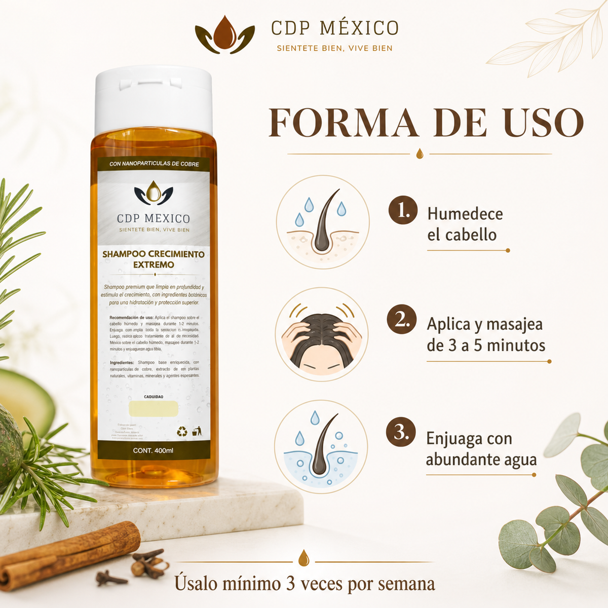 Shampoo para Crecimiento Extremo