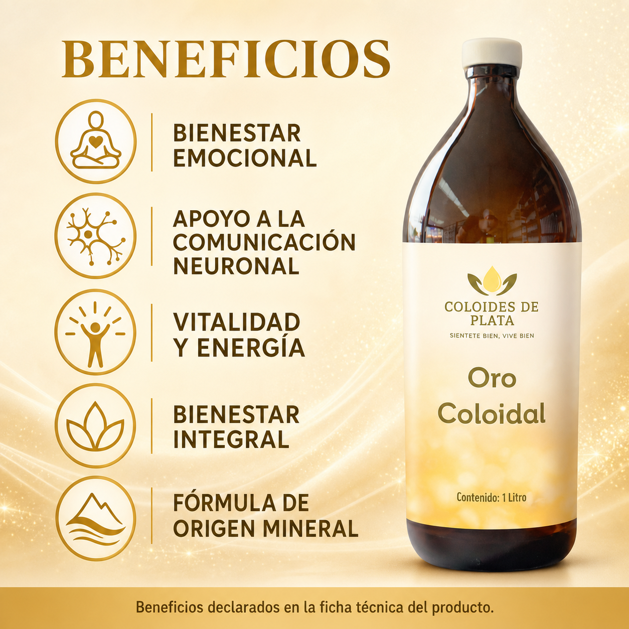 Oro Coloidal 5 ppm